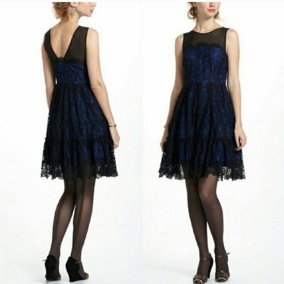 Anthropologie Dresses & Skirts - anthro moulinette soeurs sapphire blue lac…